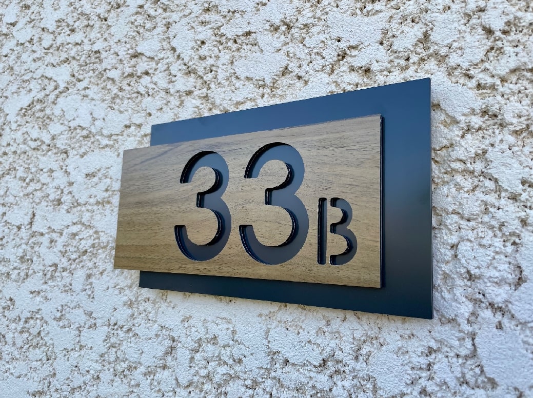 Plaque numéro de maison